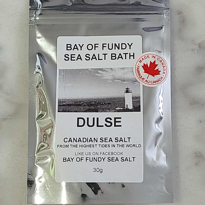 Bay of Fundy Sea Salt -  Sel de mer canadien Dulse pour le bain et la douche, 30 g