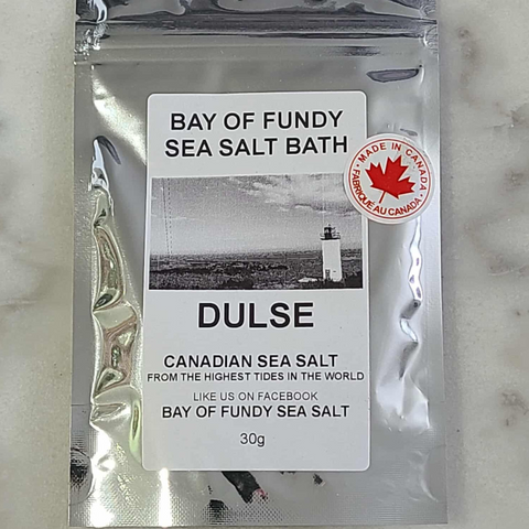 Bay of Fundy Sea Salt Bath Dulse 30g Canadian Sea Salt for Bath and Shower