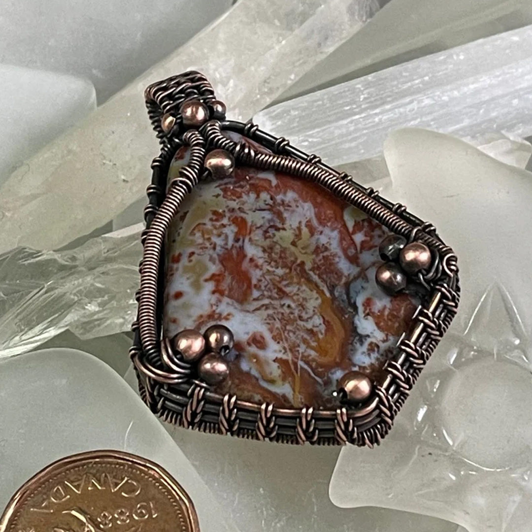 A brown Bay of Fundy Agate Pendant