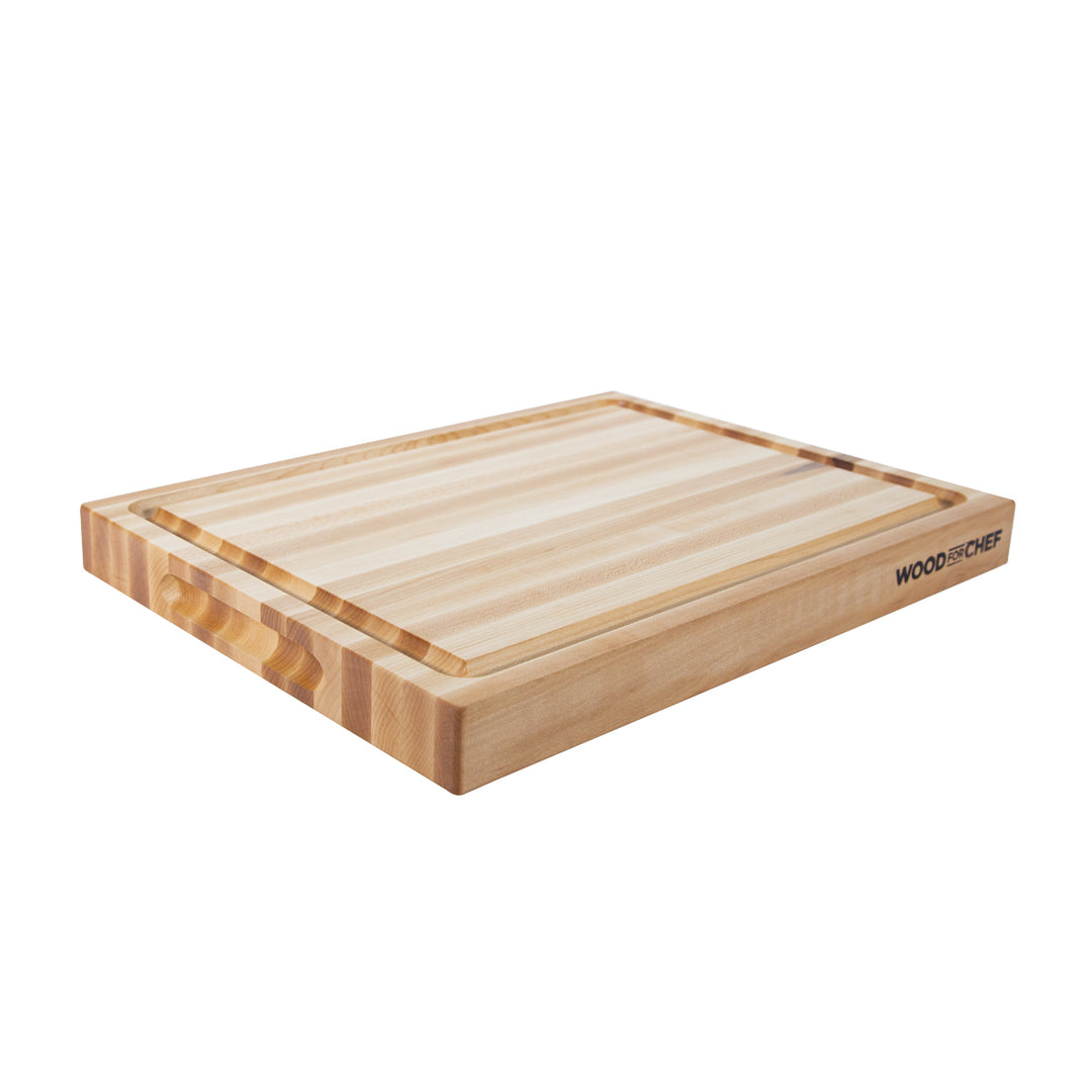 Table à Découper En Bois Massif – Bloc Boucher érable, 60x45x2.5 Cm, Réversible