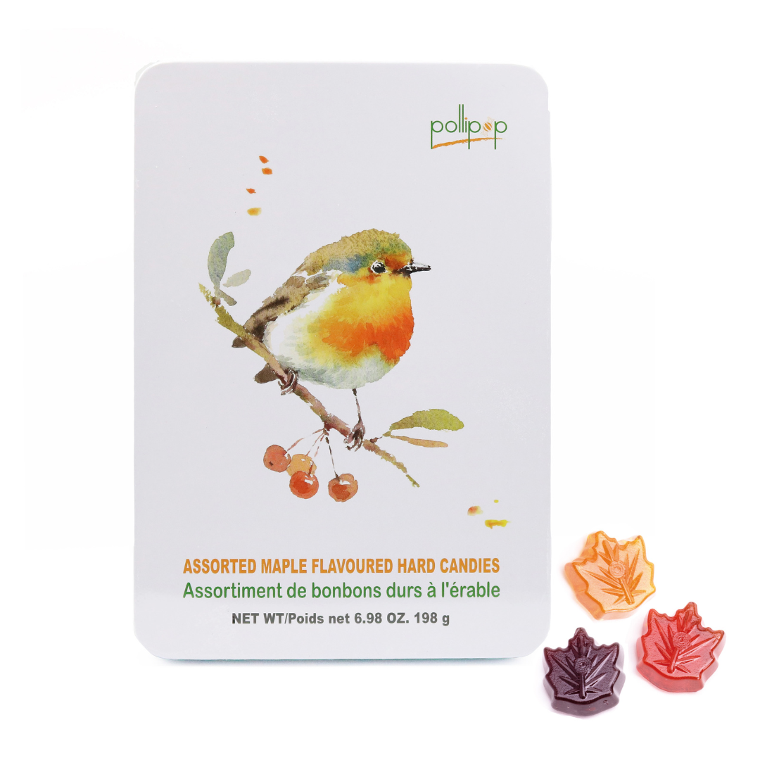 Assorted Maple Flavoured Hard Candy Gift Tin