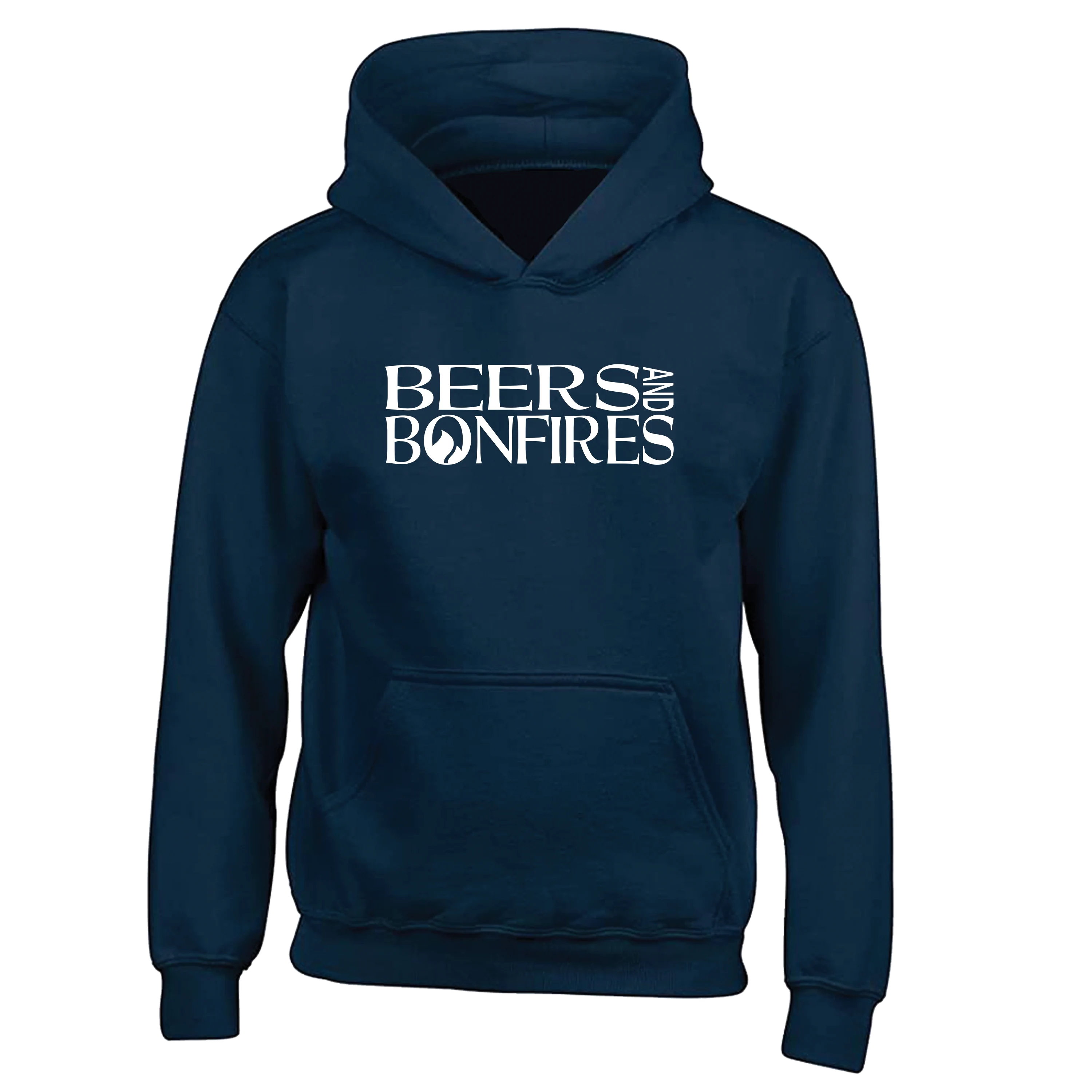 Beers and Bonfires Text Style Hoodie