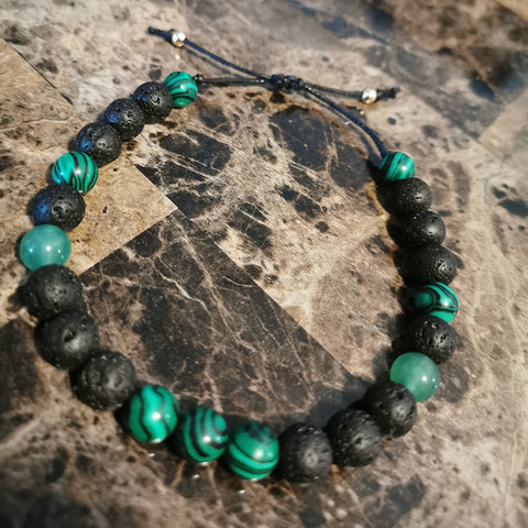 Lava stone essential oil diffuser bracelets