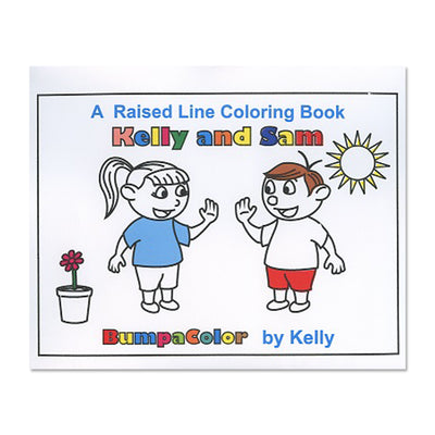 Livre de coloriage en braille Kelly et Sam